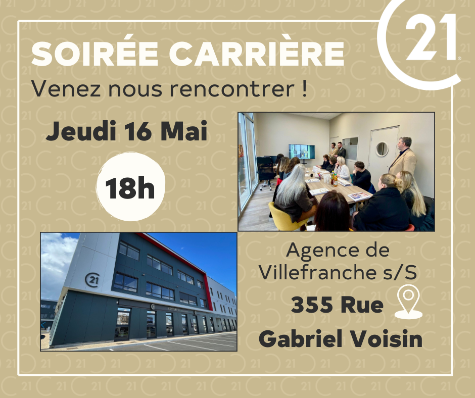 Visuel de l'invitation à la soirée recrutement