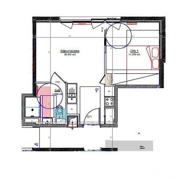 Appartement F2 à louer - 2 pièces - 36.4 m2 - VILLEFRANCHE SUR SAONE - 69 - RHONE-ALPES - Century 21 Coquillat Immobilier