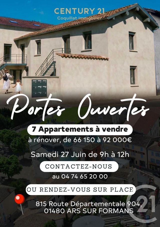 Appartement T2 à vendre ARS SUR FORMANS